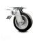Service Caster 6 Inch Rubber on Aluminum Caster with Roller Bearing and Total Lock Brake SCC SCC-TTL30S620-RAR - alternate 1
